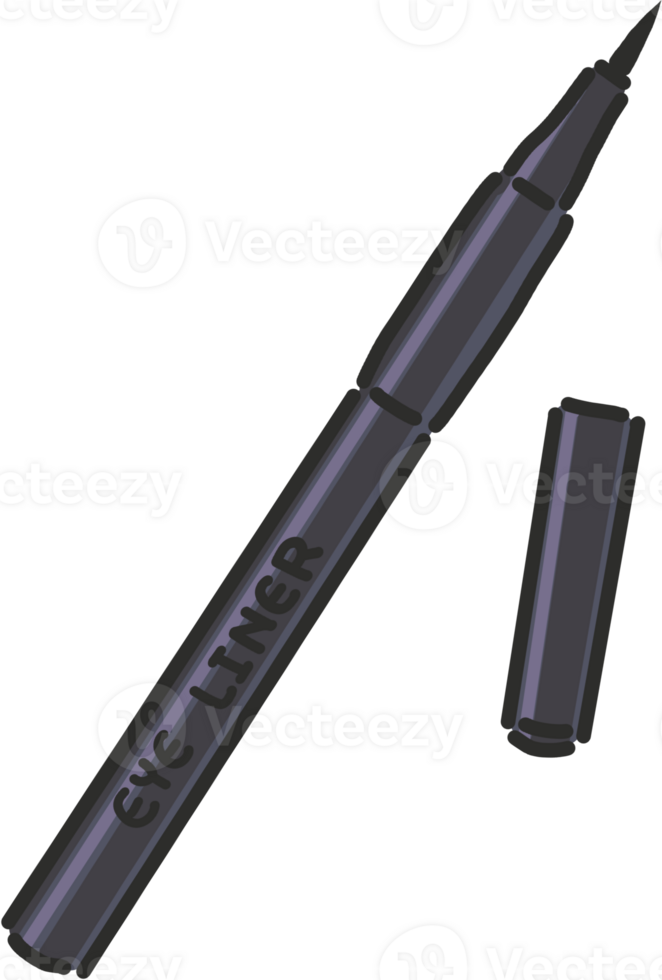 Eye liner cartoon style png