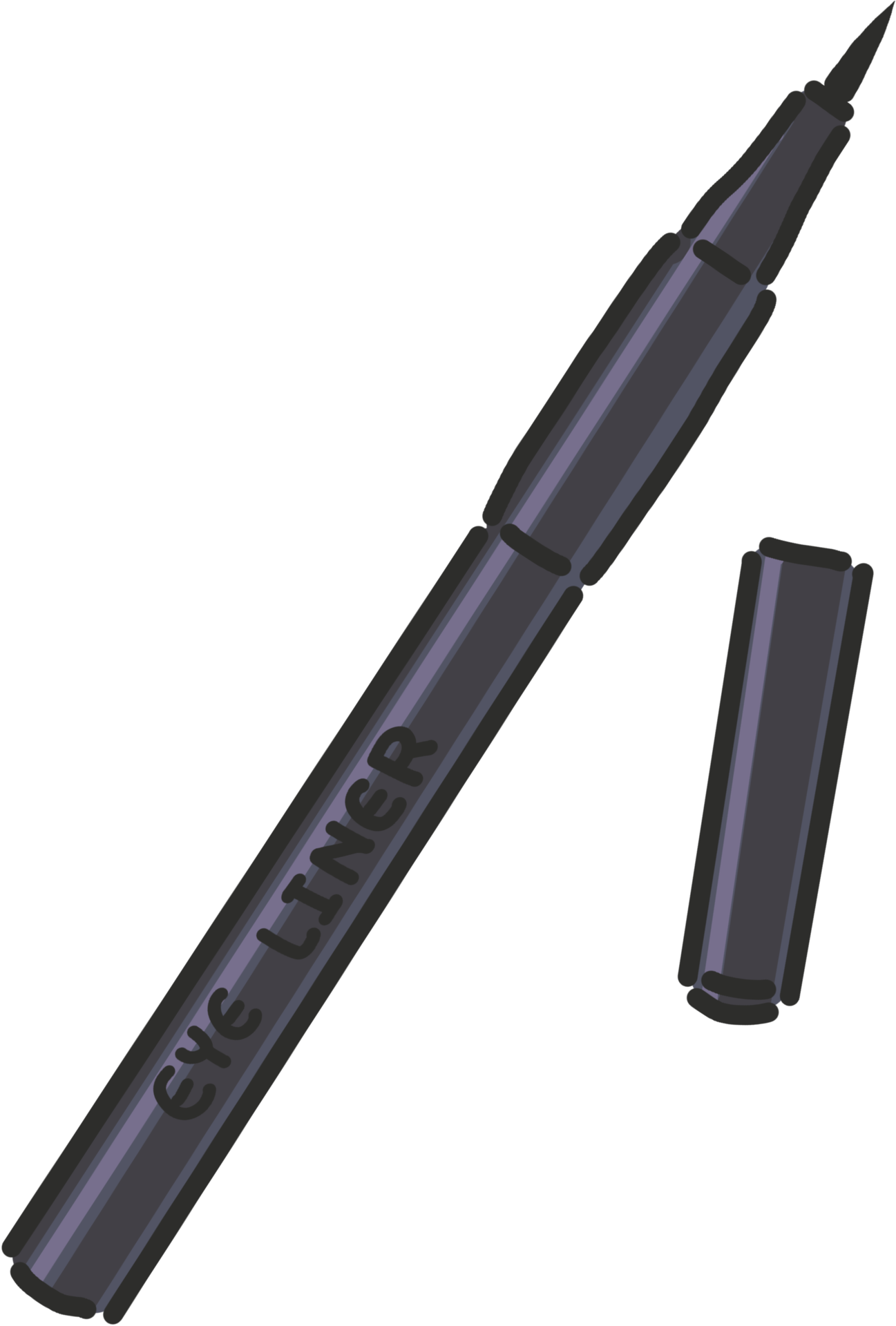 Eye liner cartoon style 28592583 PNG