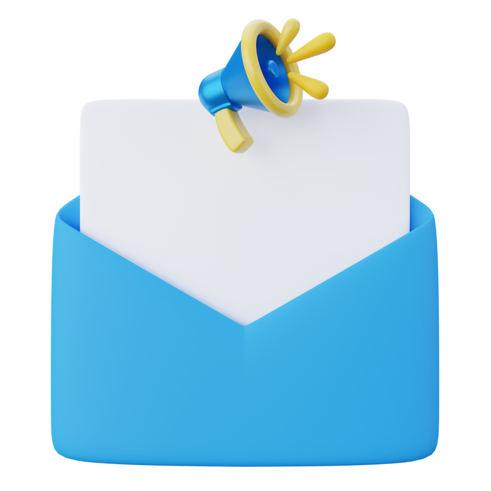 3d email message png