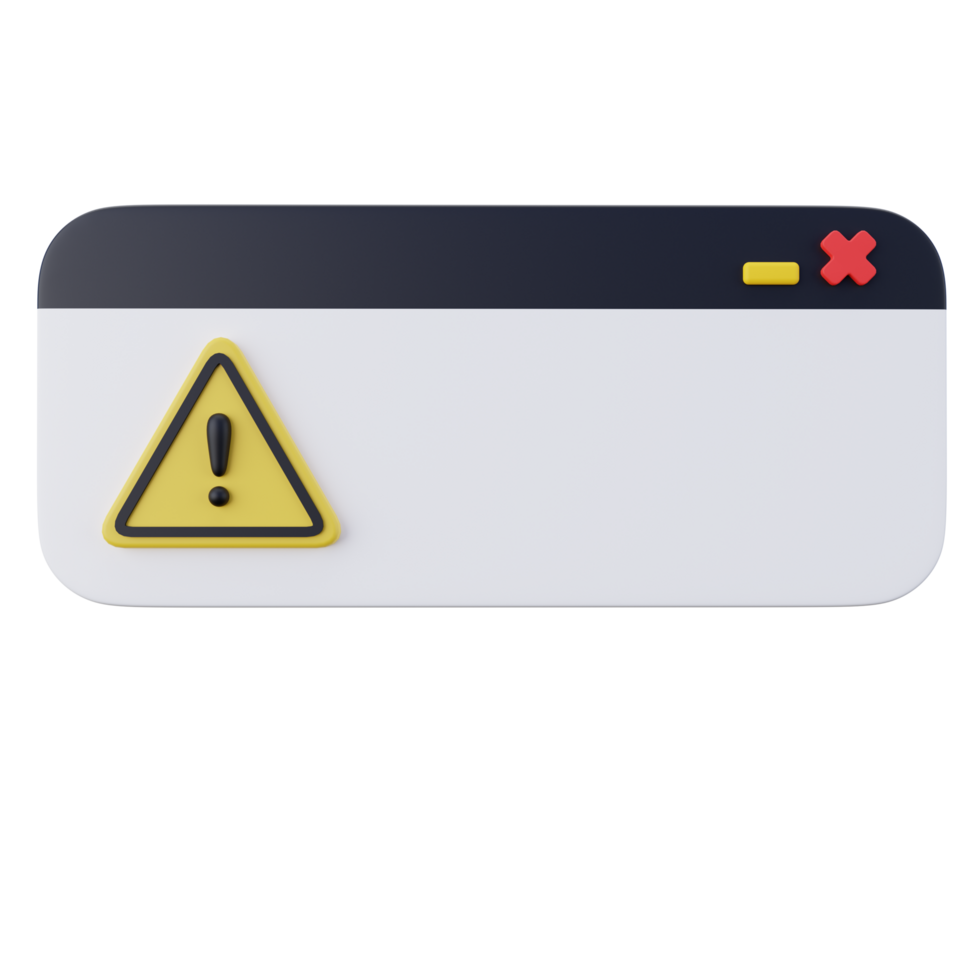 3D Error Dialog Box png