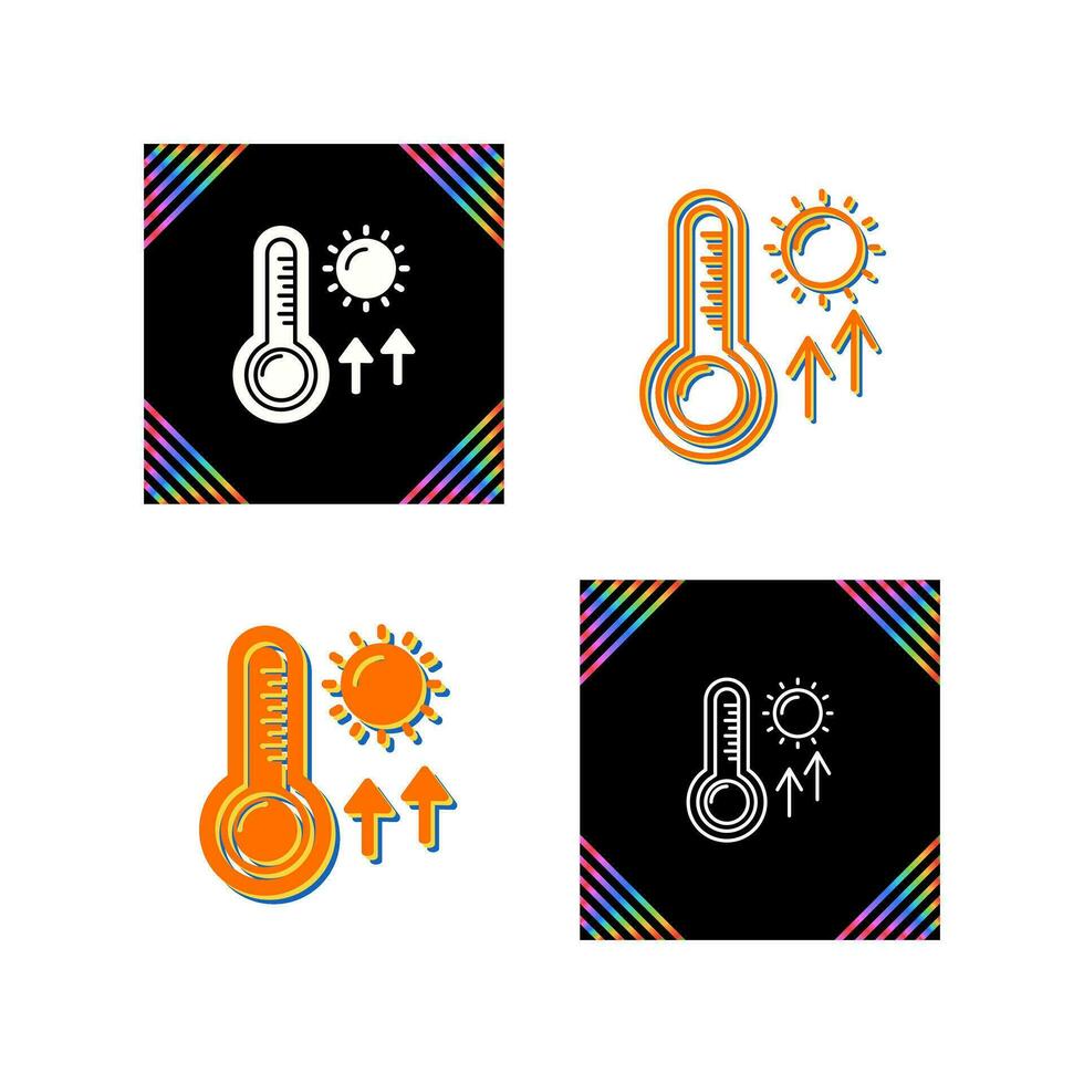 High Temperatures Vector Icon