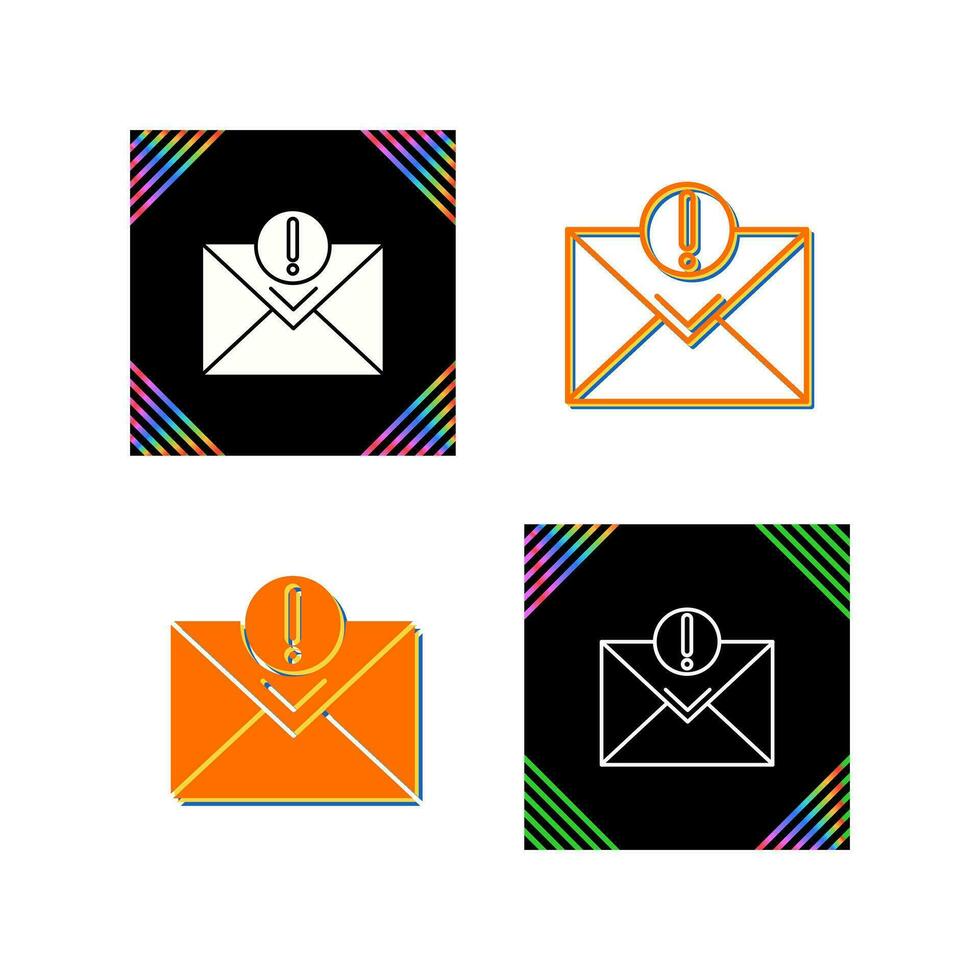Urgent Mail Vector Icon