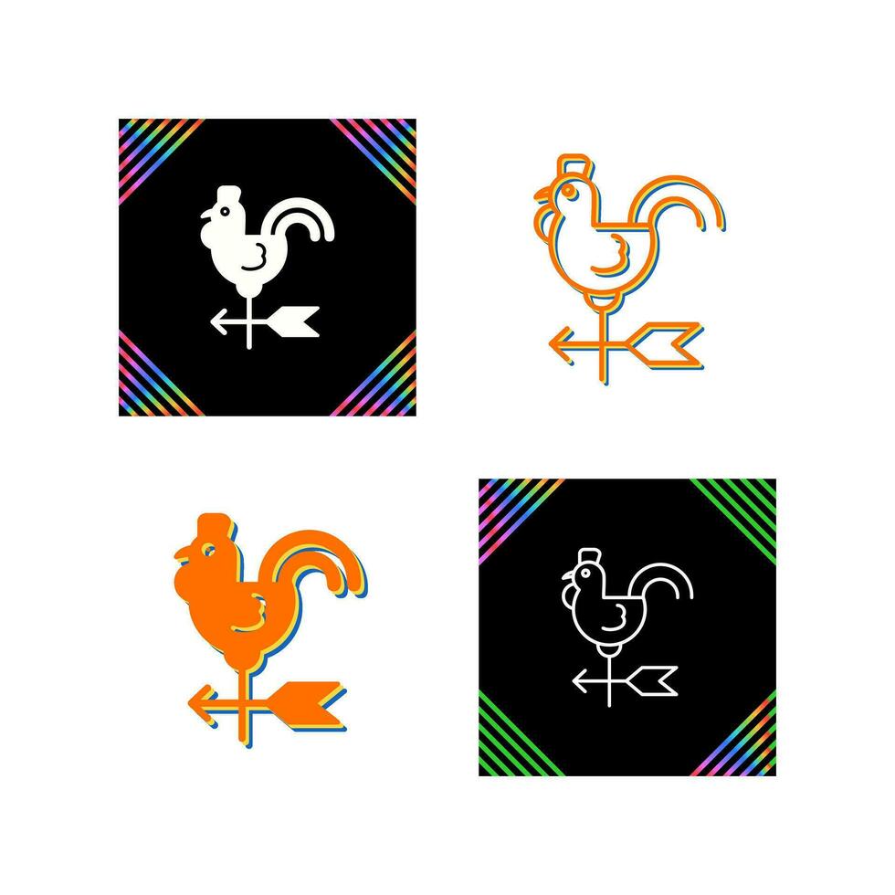 Wind Vane Vector Icon