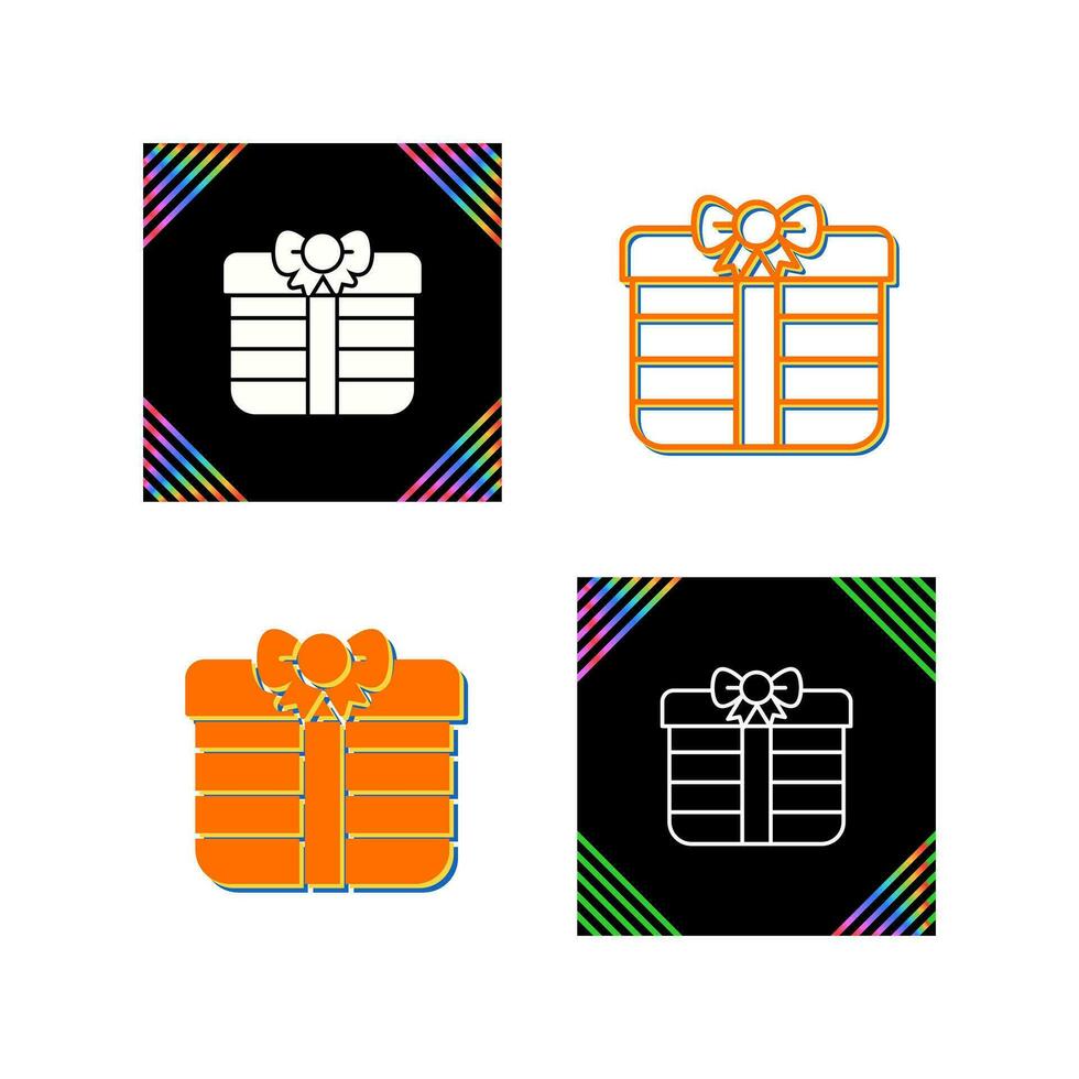 icono de vector de regalo