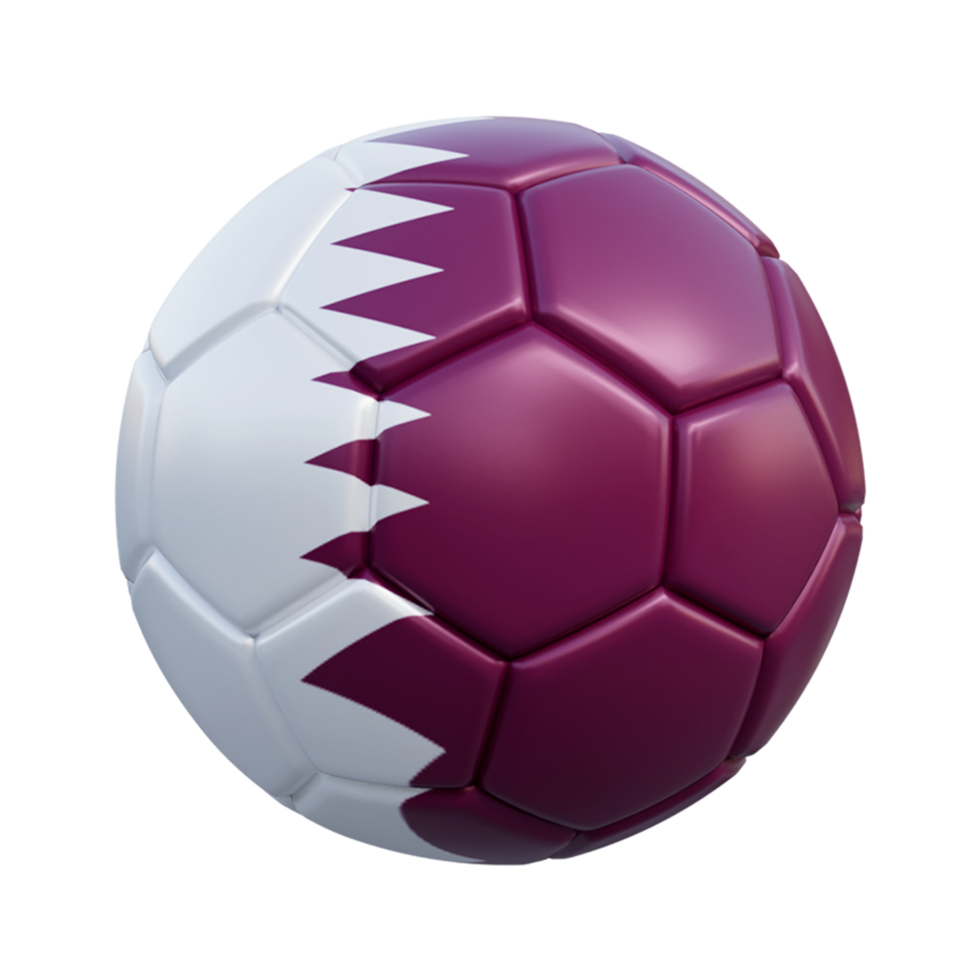 Qatar national flag set illustration or 3d realistic qatar waving country flag set icon png