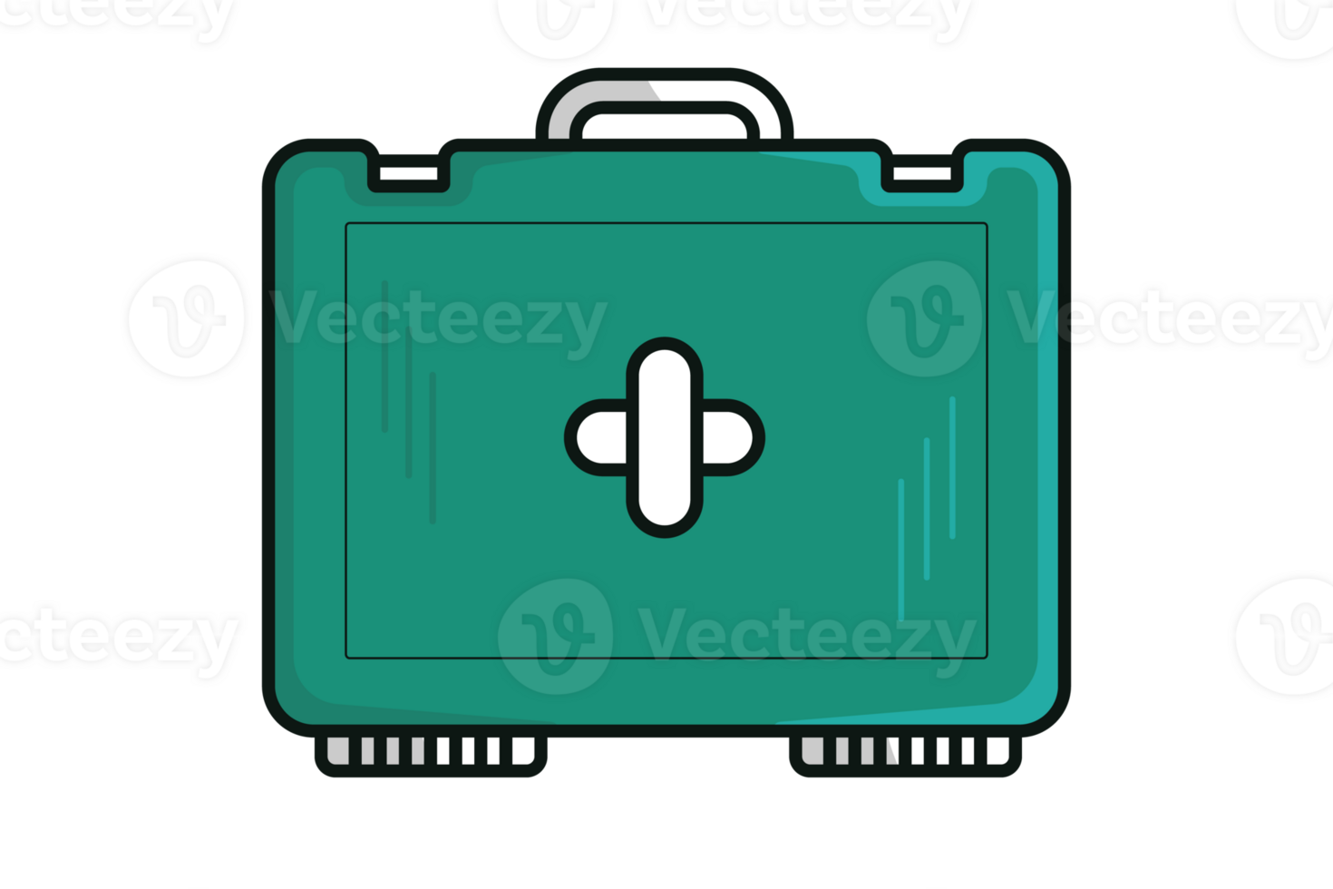 Medical First Aid Kit illustration. Health and medical diagnostics icon concept. Medical equipment, First aid storage, doctor's case design. png