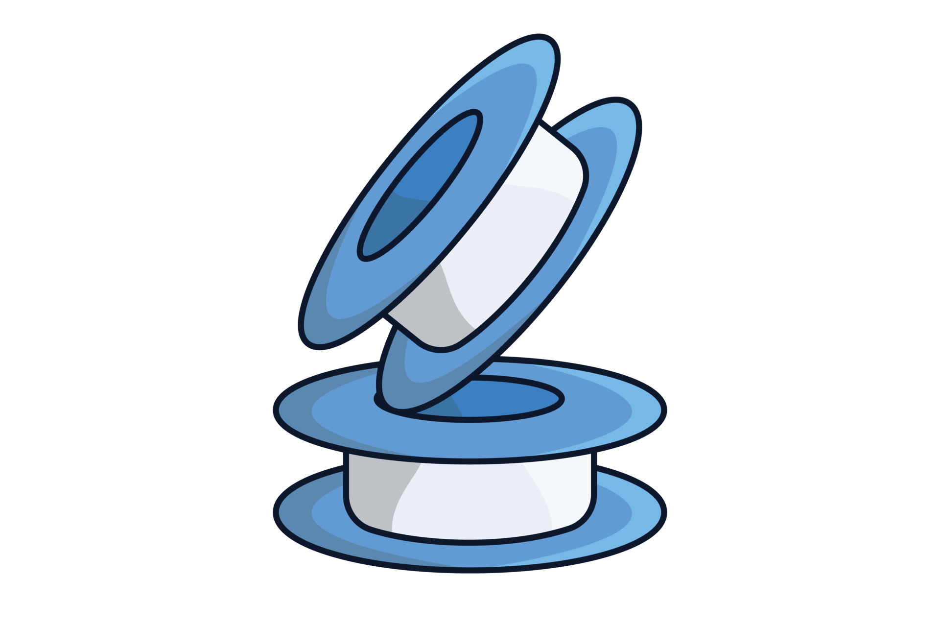 Plumber Teflon Tape illustration. Medical and Plumber working tool