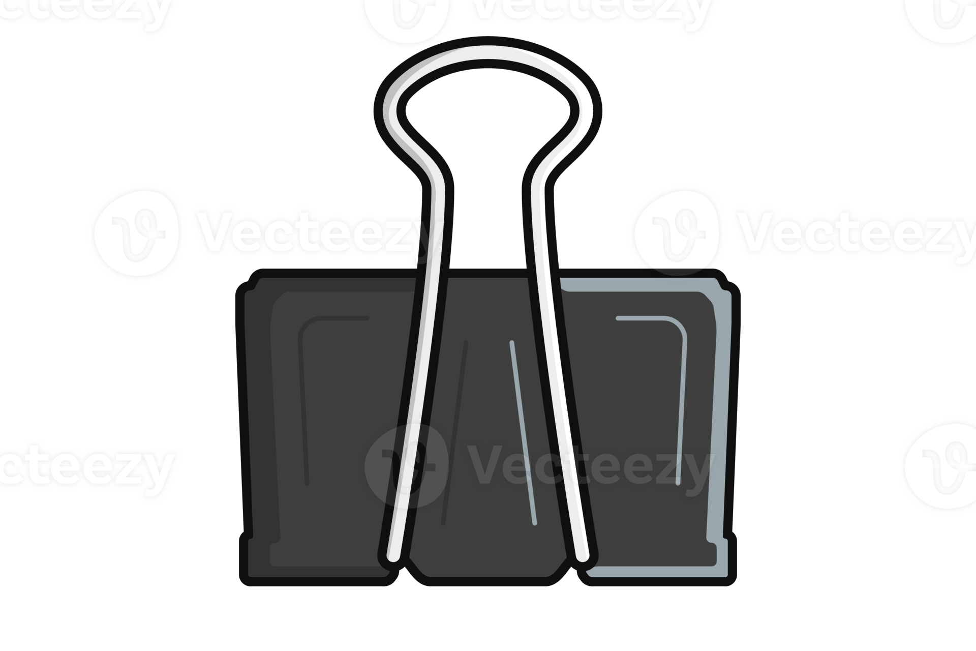 Stationery Binder Clip illustration. Education working equipment icon