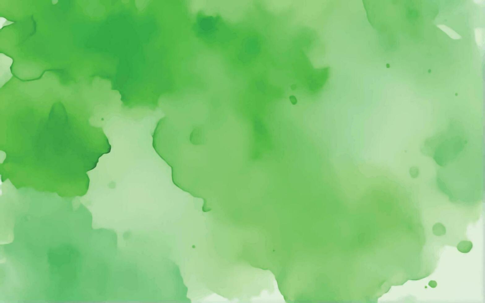 Green watercolor background vector