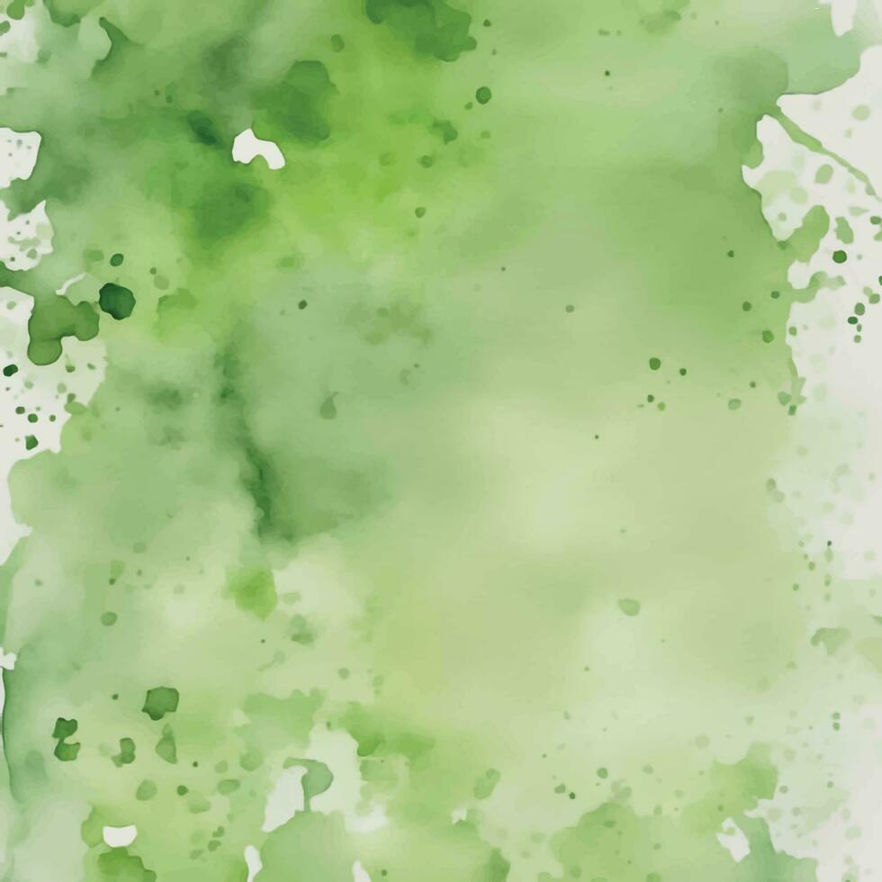 Green watercolor background vector