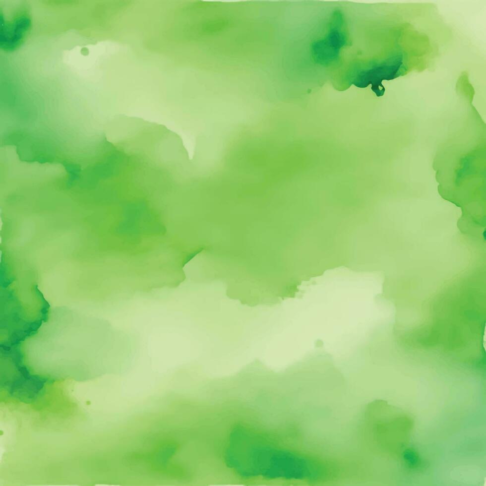 Green watercolor background vector