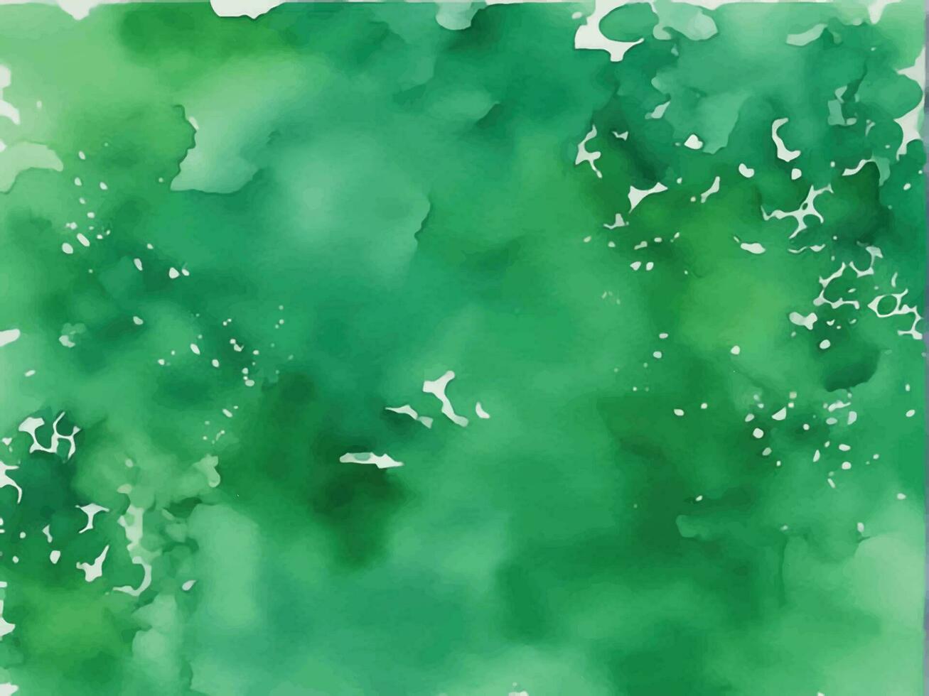 Green watercolor background vector