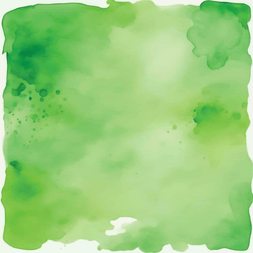 Green watercolor background vector