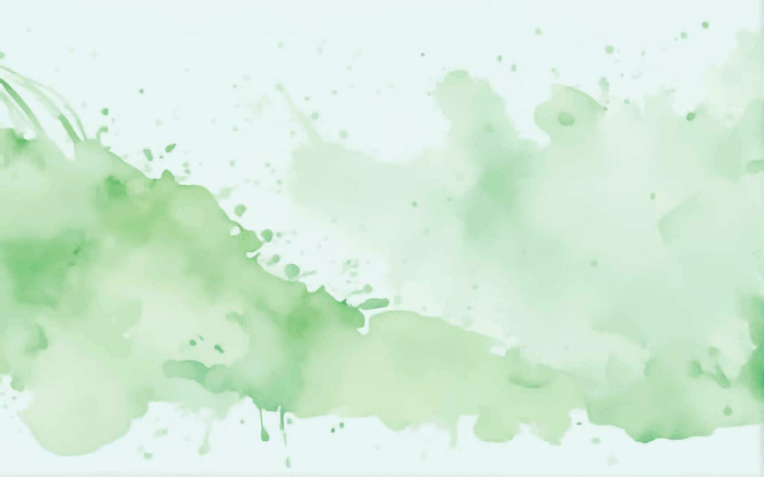 Green watercolor background vector