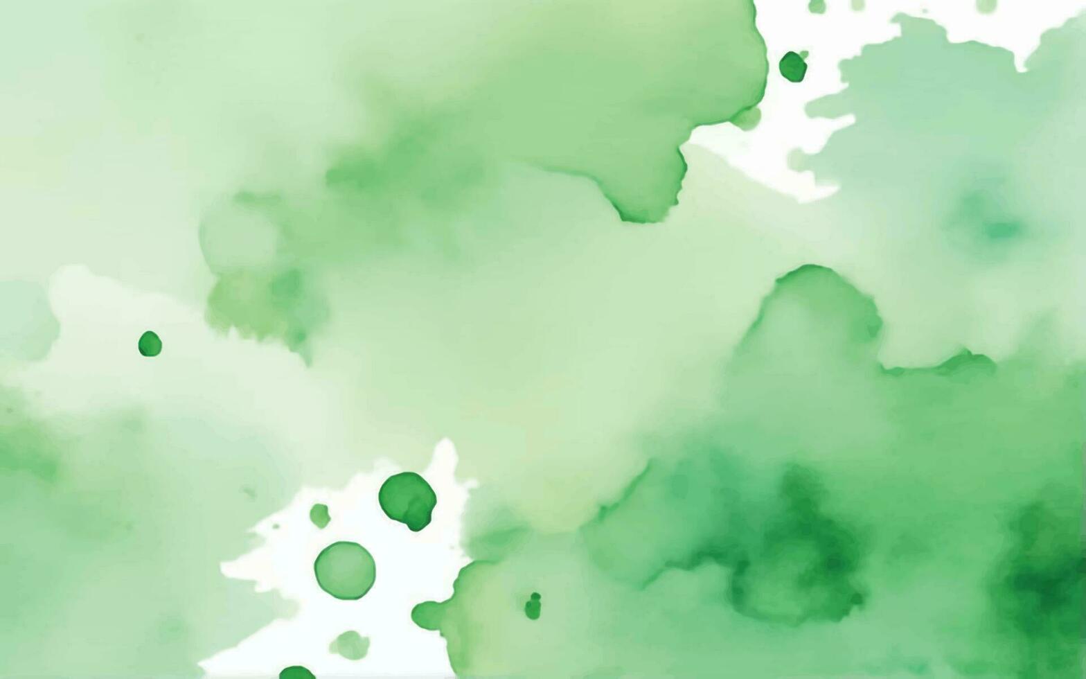 Green watercolor background vector
