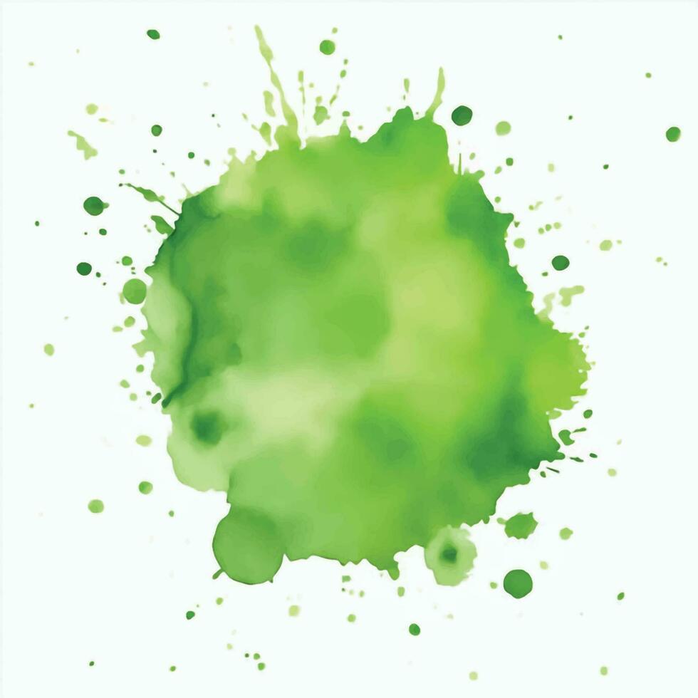 fondo verde acuarela vector