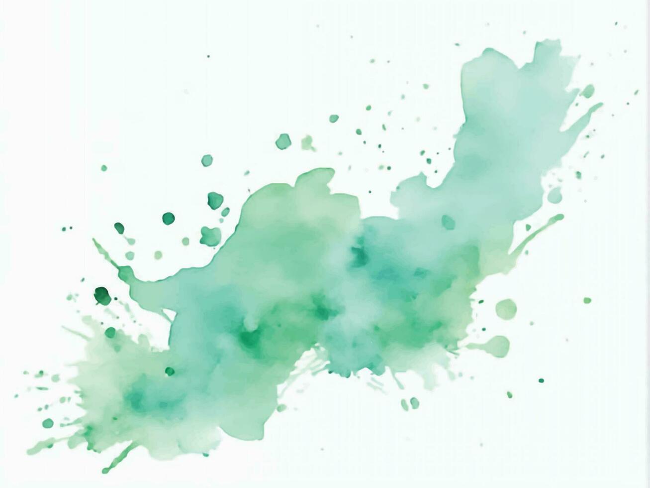 Green watercolor background vector