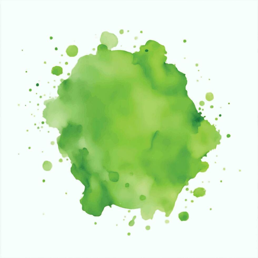 Green watercolor background vector