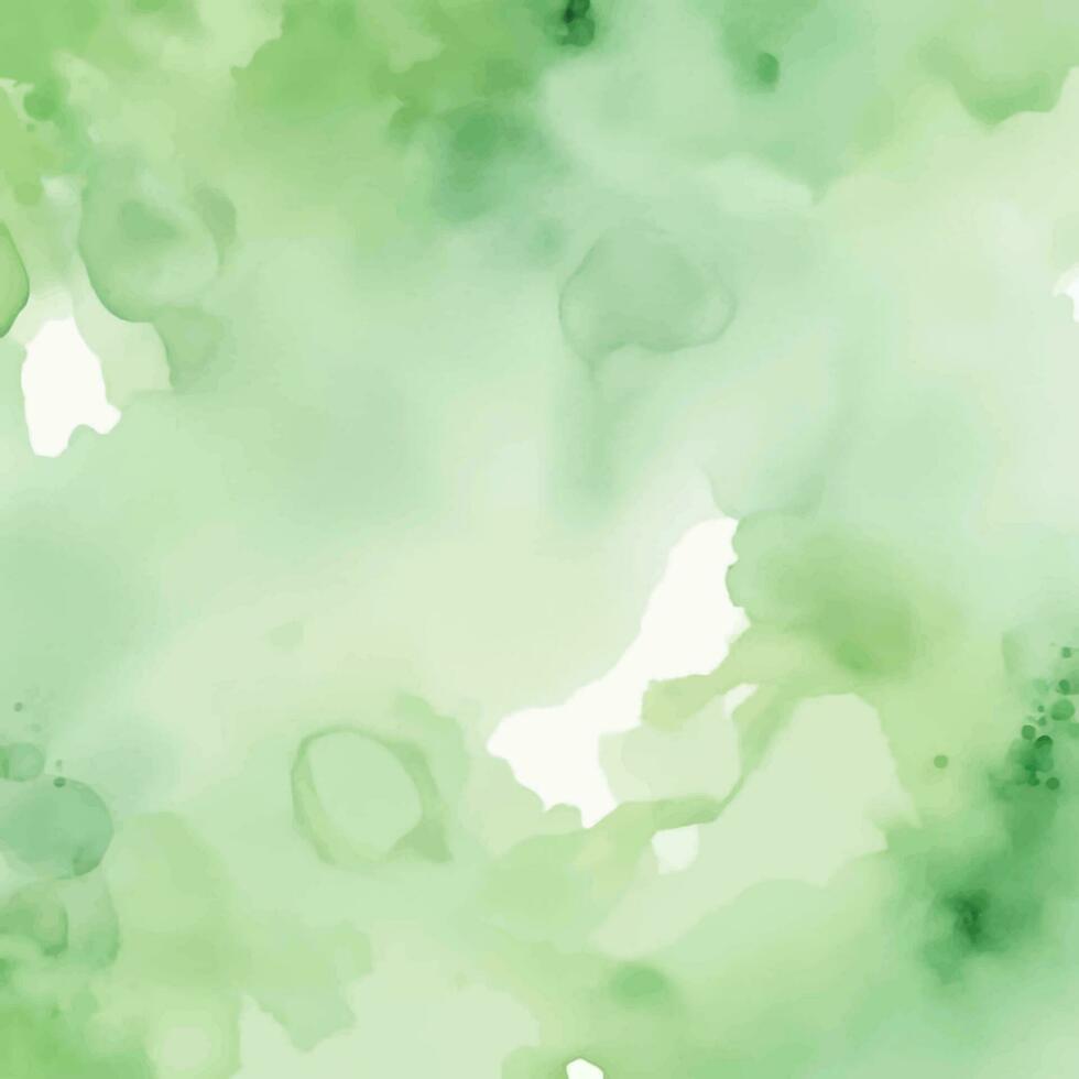 Green watercolor background vector