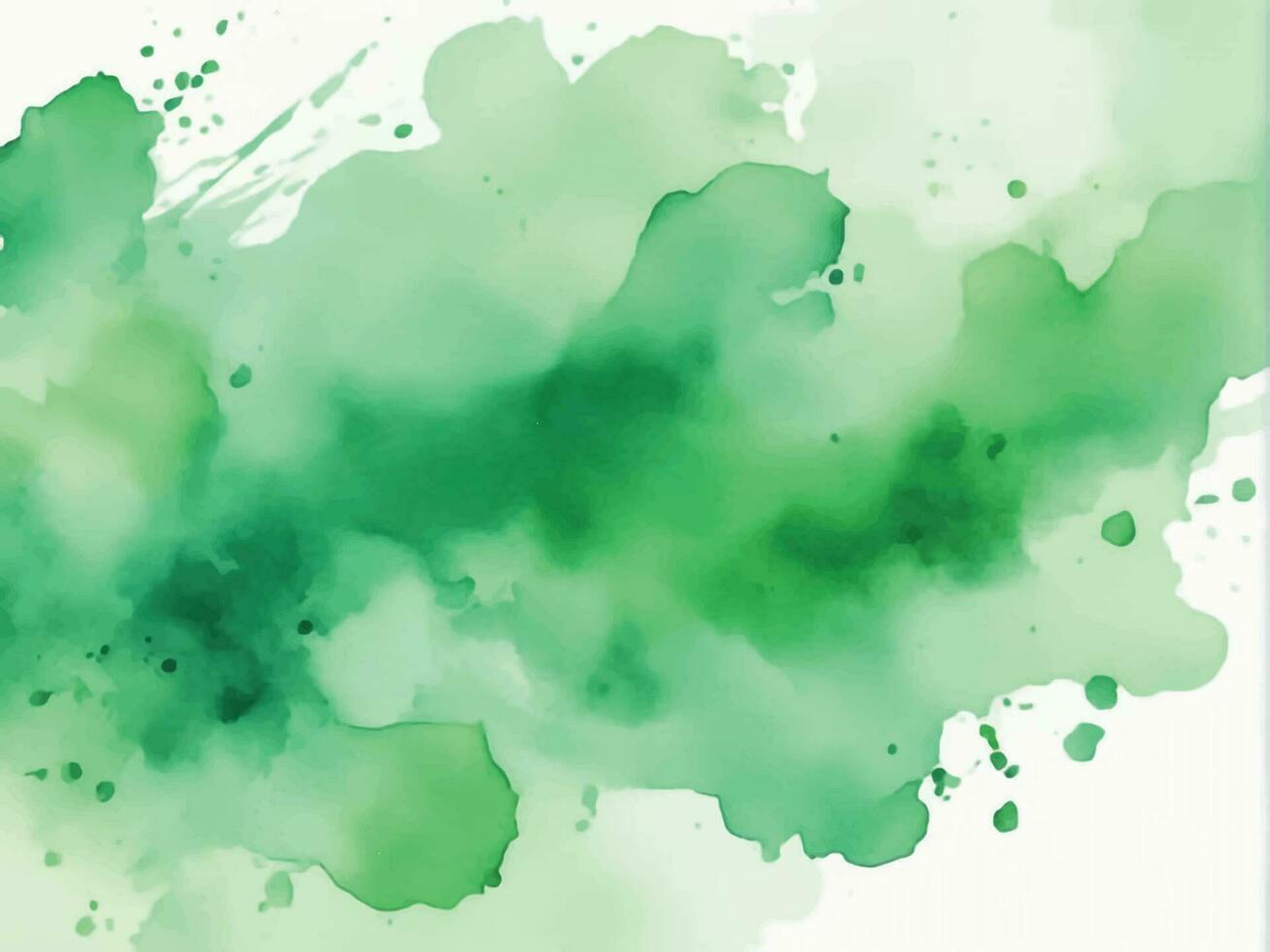 Green watercolor background vector