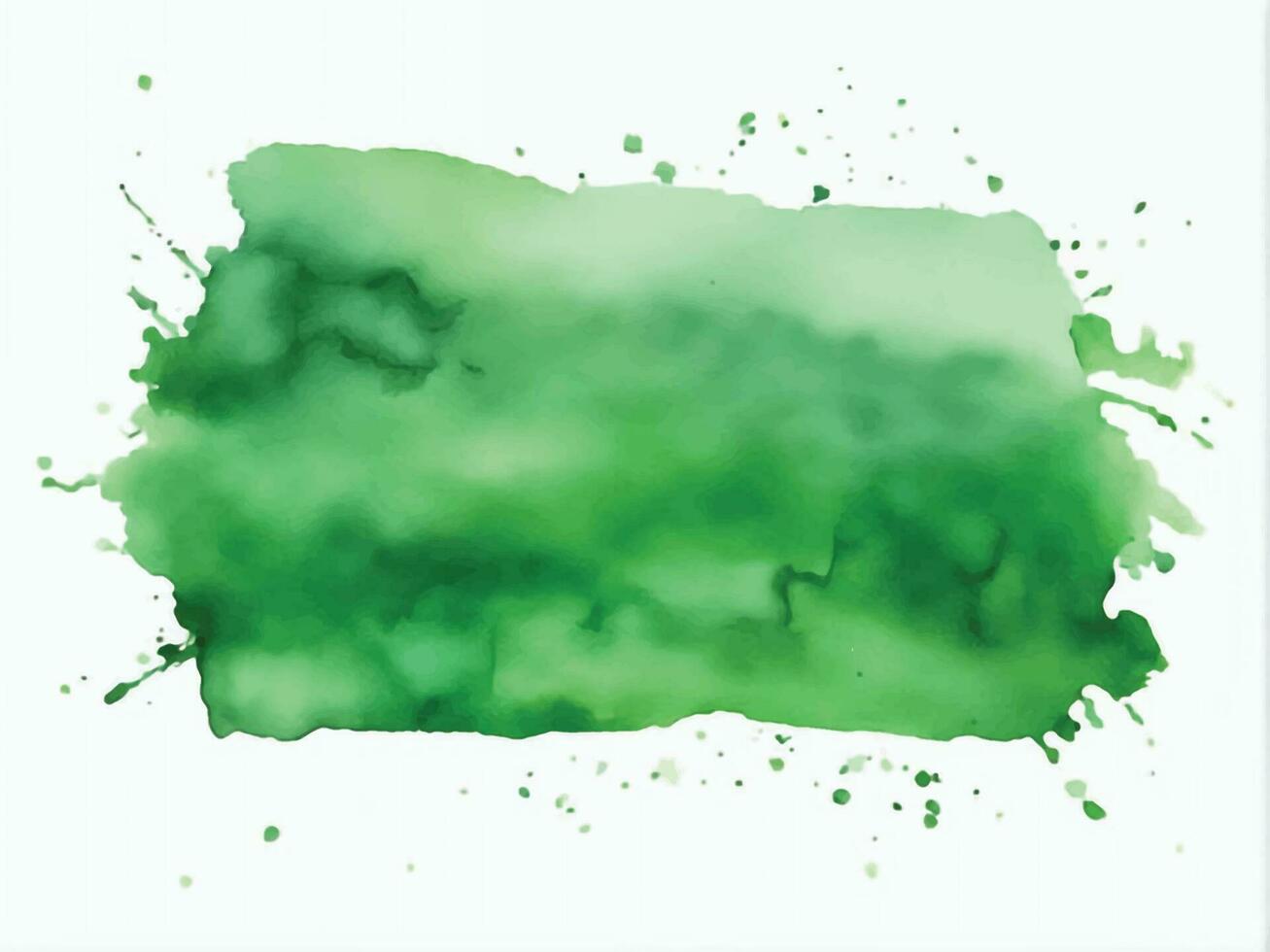 Green watercolor background vector