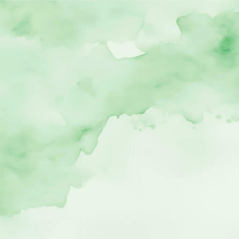 Green watercolor background vector