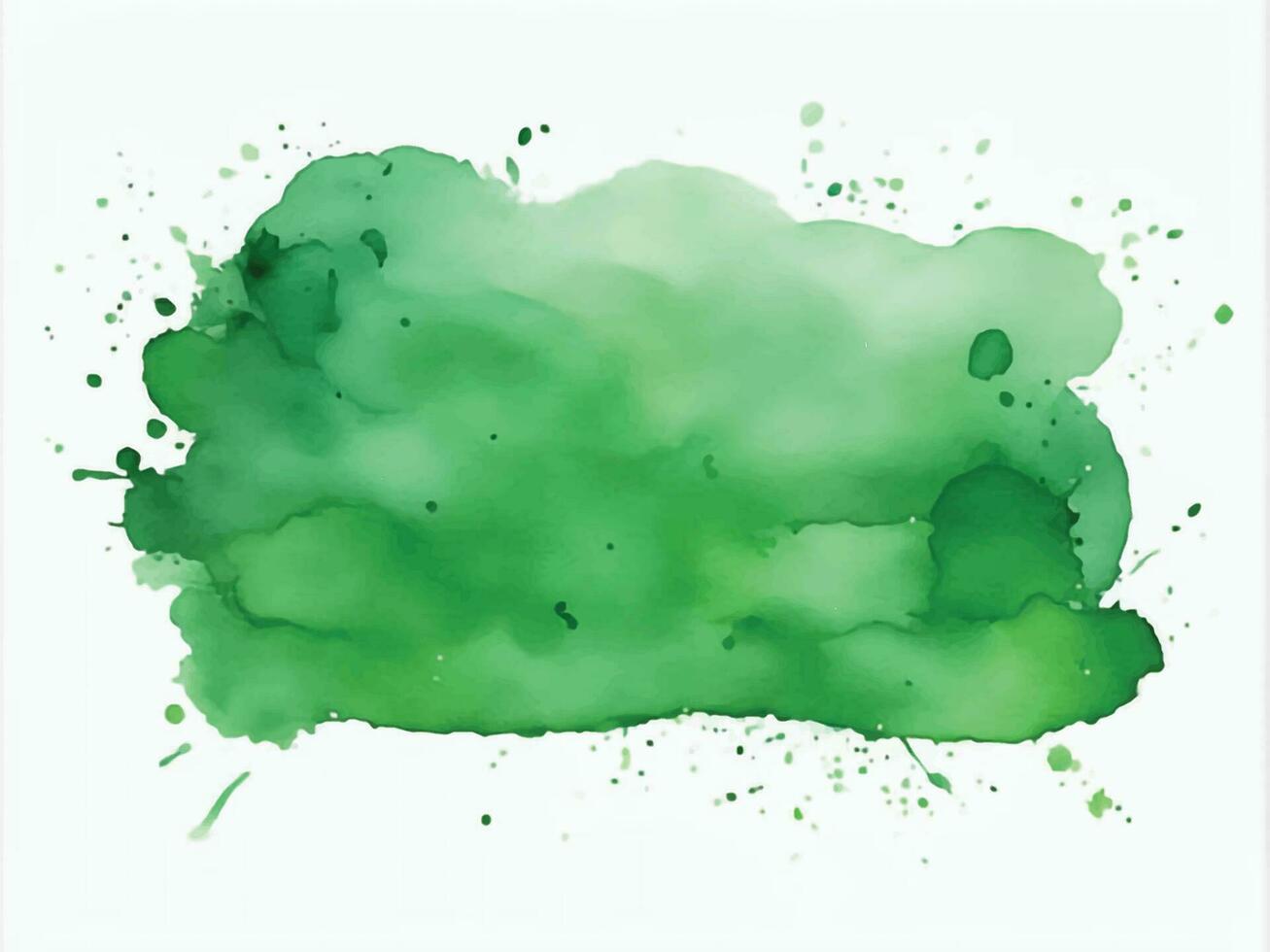 Green watercolor background vector