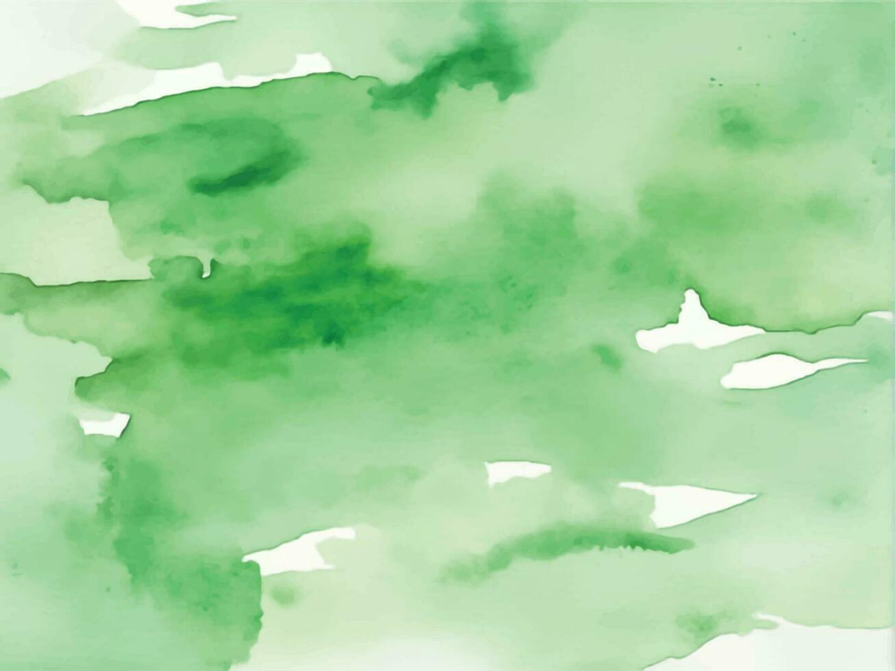 Green watercolor background vector