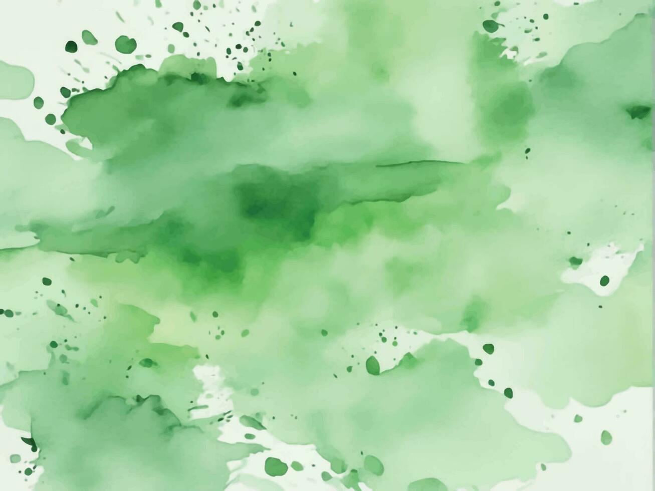 Green watercolor background vector