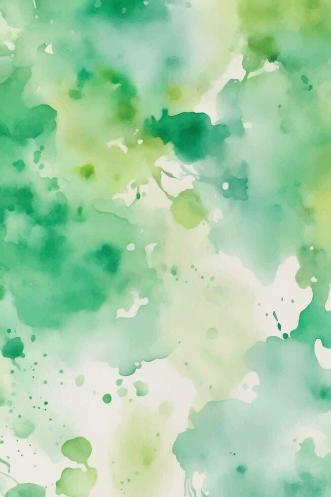 Green watercolor background vector