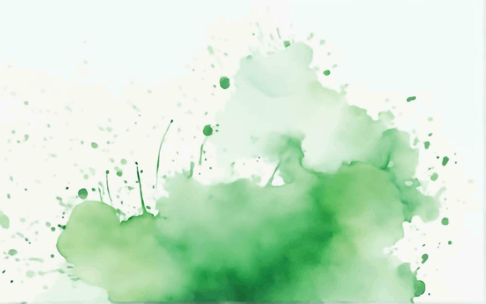 Green watercolor background vector