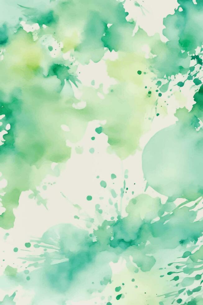 Green watercolor background vector