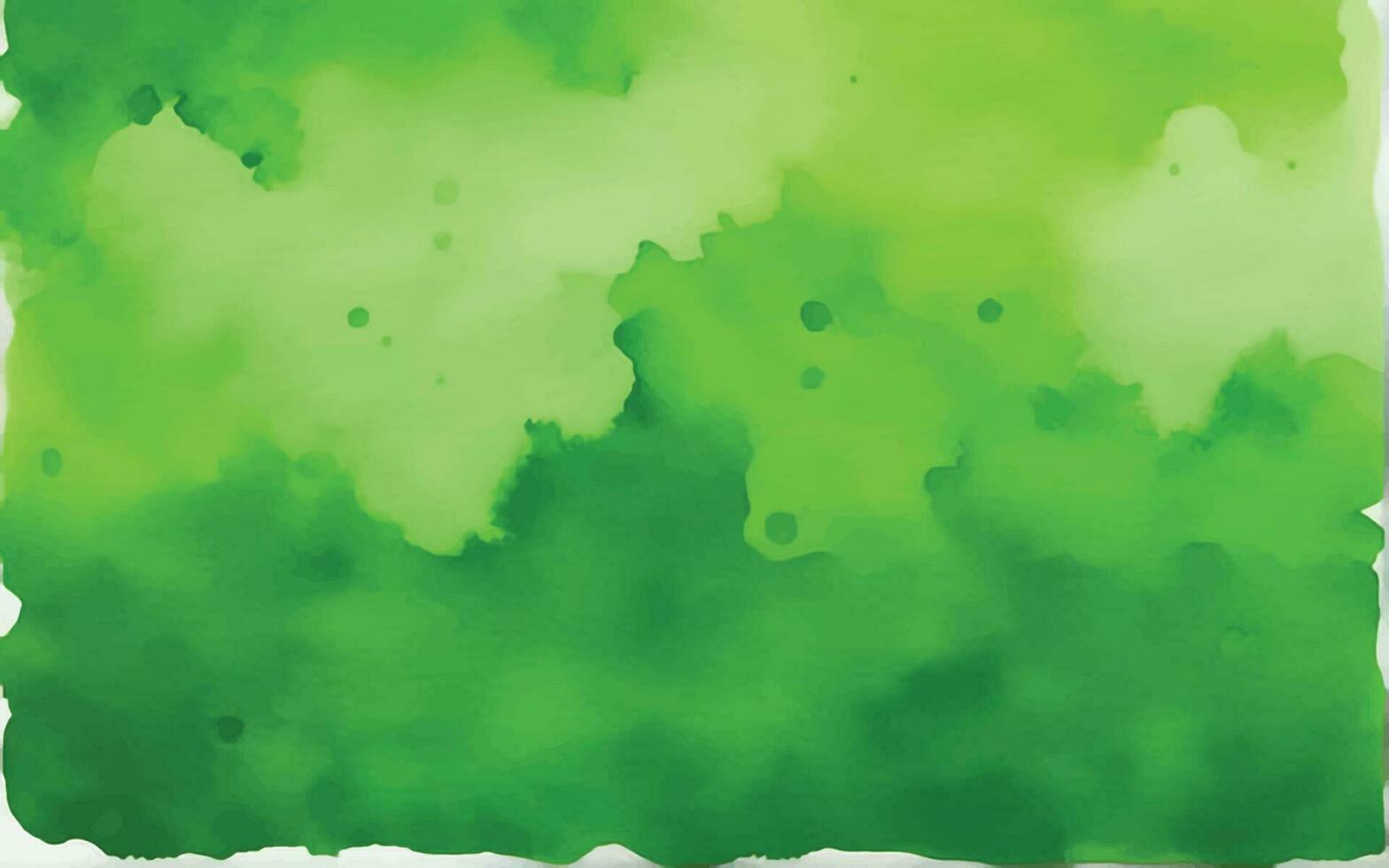 Green watercolor background vector