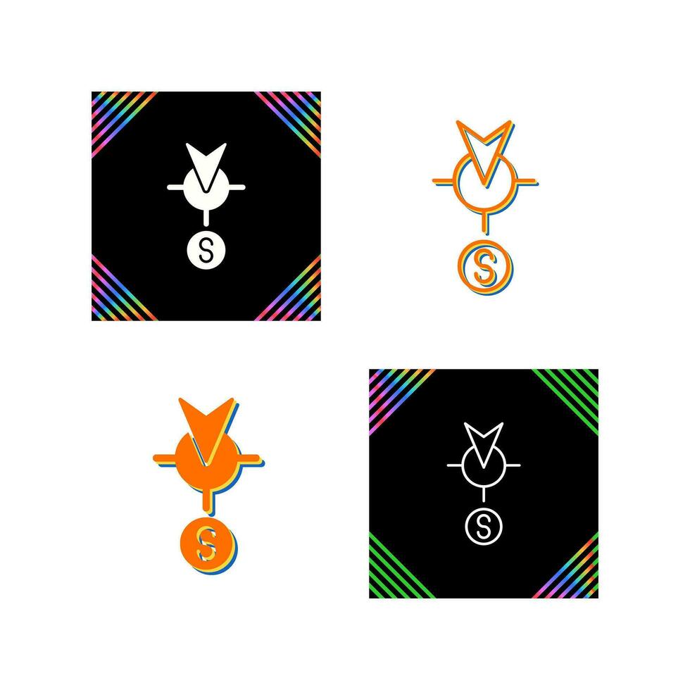 South Vector Icon