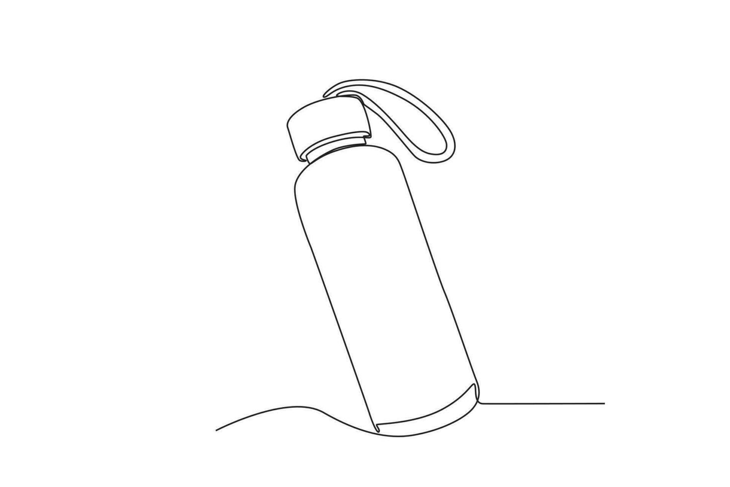 A simple tumbler with a handle strap vector