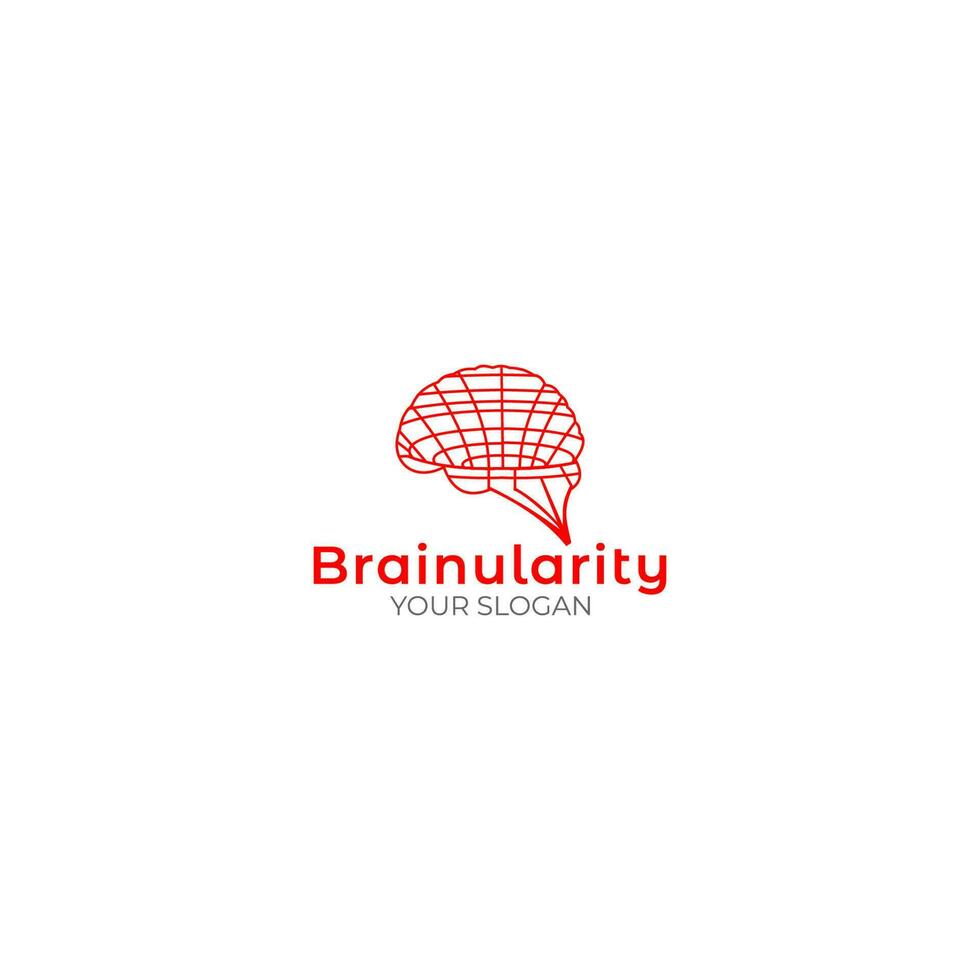 Brain Singularity Logo Design Vector