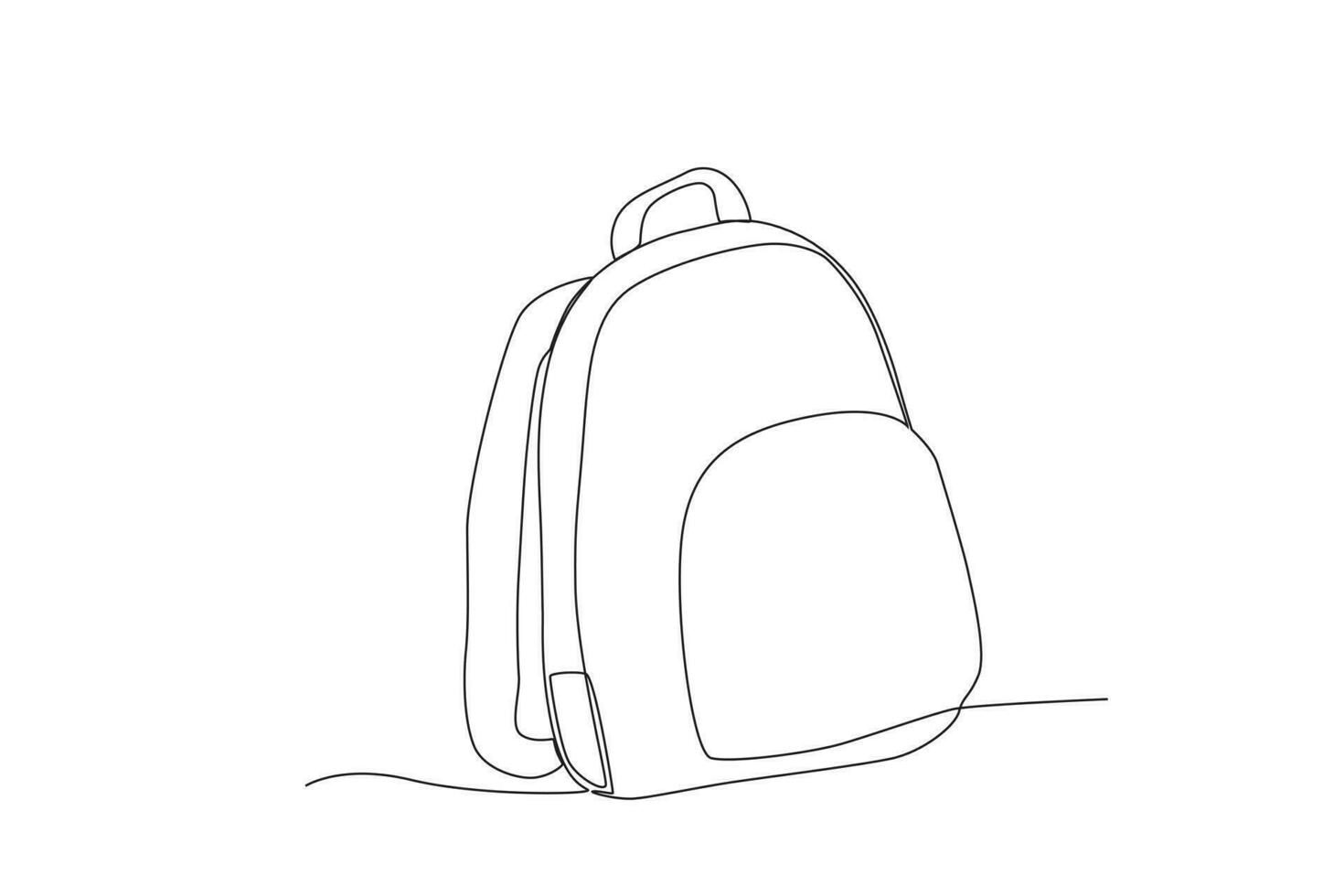 un bolso con un sencillo diseño vector