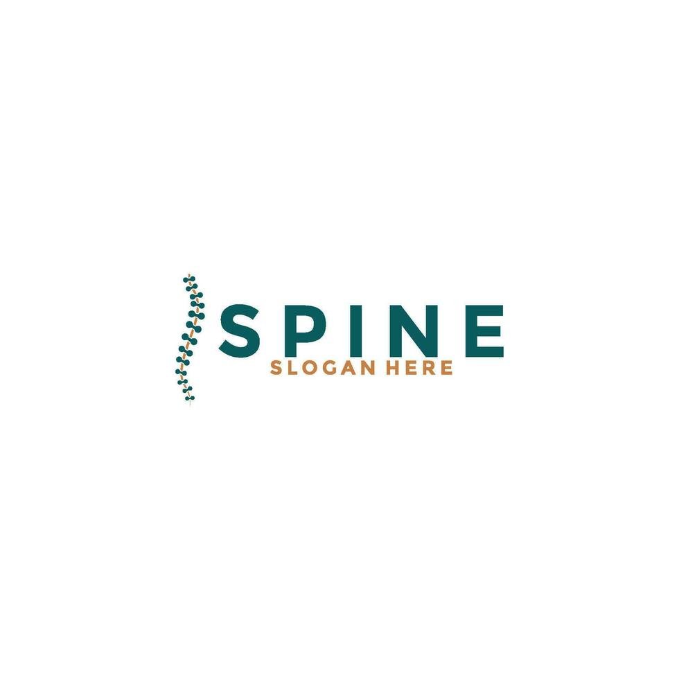 Spine logo design template icon,Chiropractic logo design unique idea concept vector
