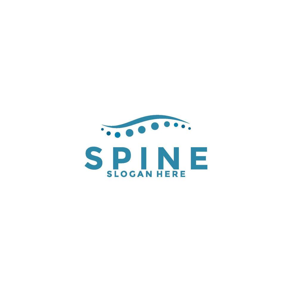 Spine logo design template icon,Chiropractic logo design unique idea concept vector