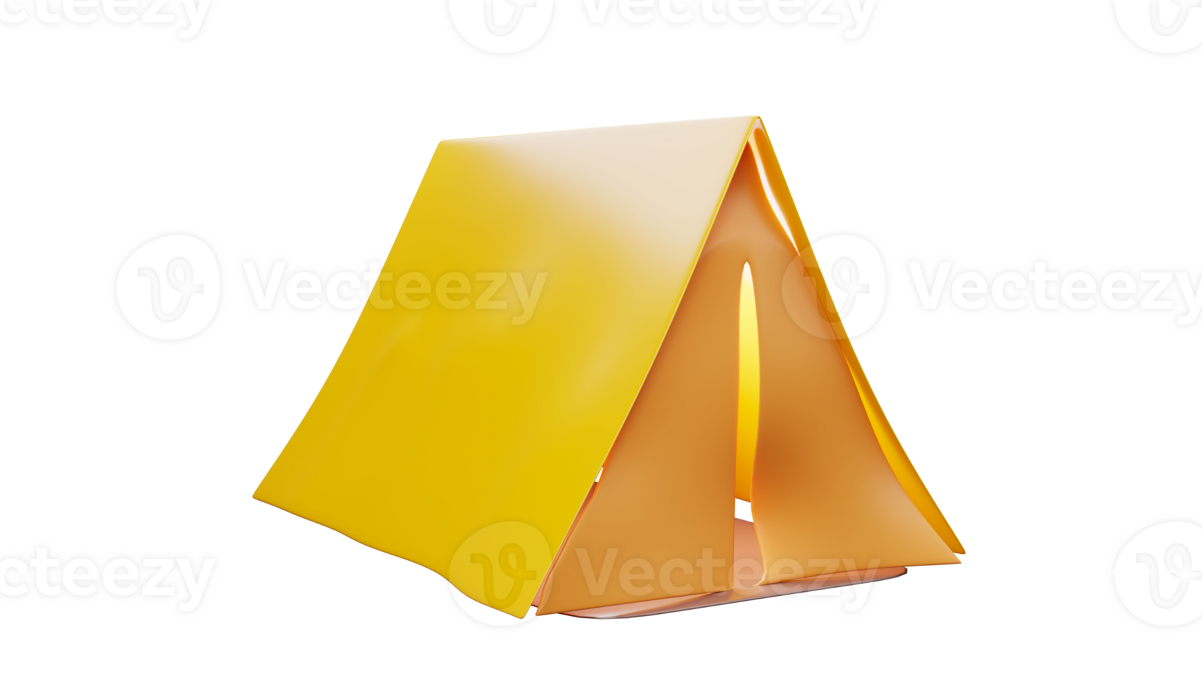 3D rendering of Camping or hiking tent for campers and hikers, Portable tent for travelers png