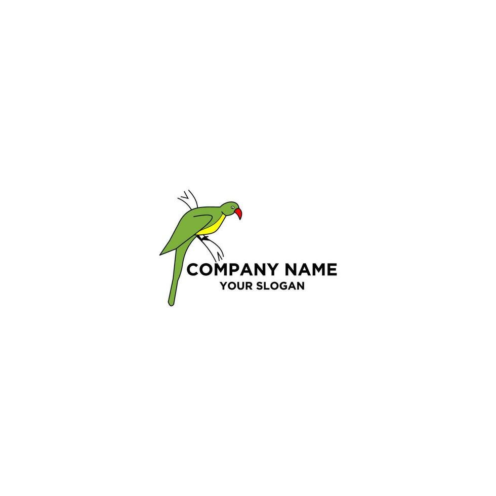 cockatoo simple logo design vector