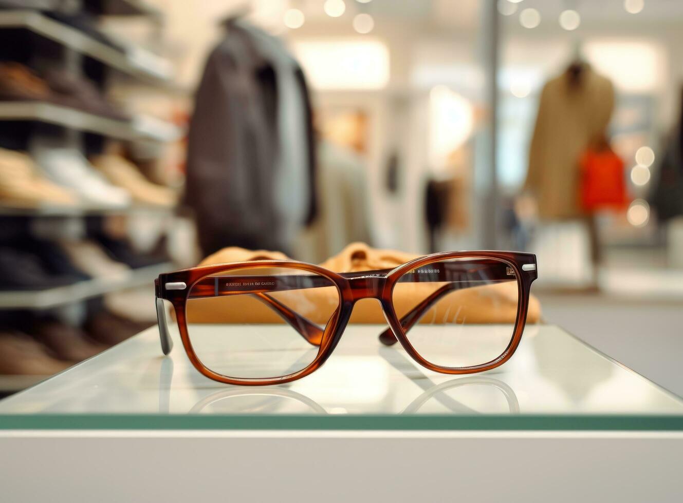 Glasses in store retail photo