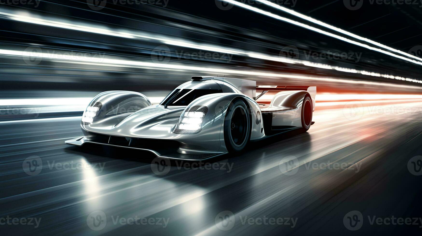 sports car racing in motion on the road photo