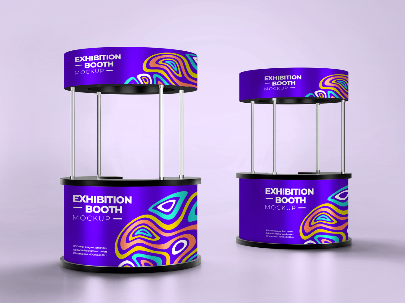 Exhibition stands mockup psd