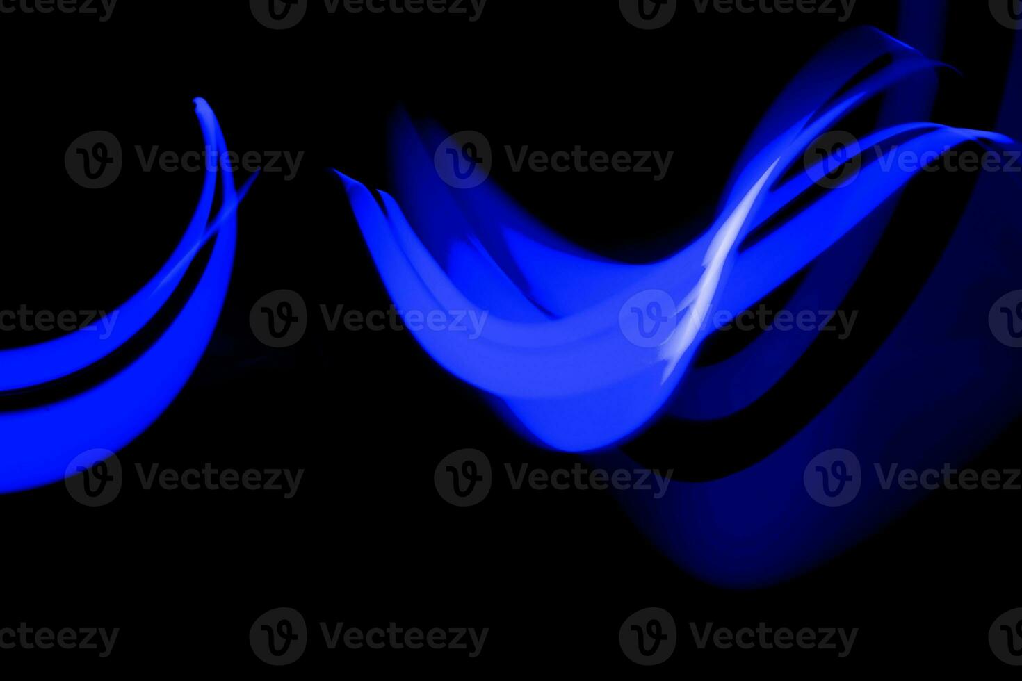 Abstract light painting in the dark photo