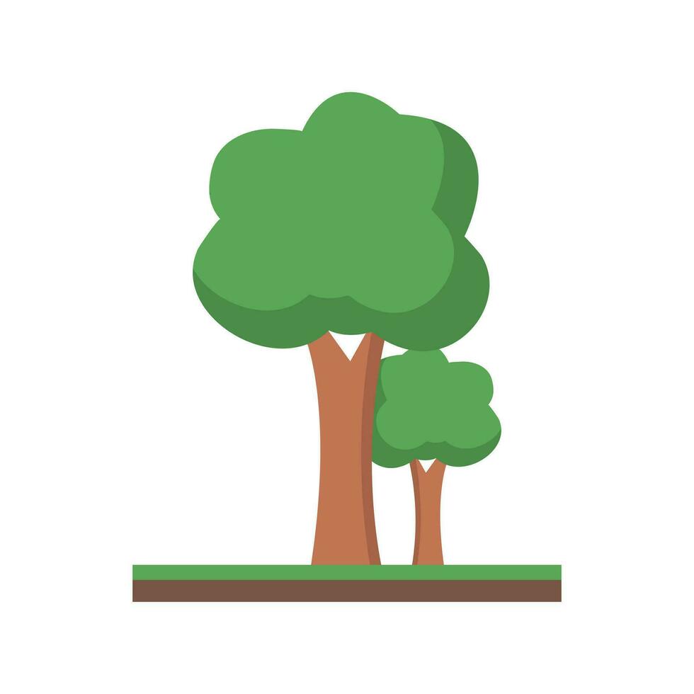 Tree Illustration On White Background vector