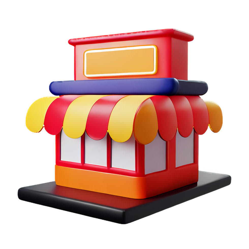 restaurant 3d rendering icon illustration png