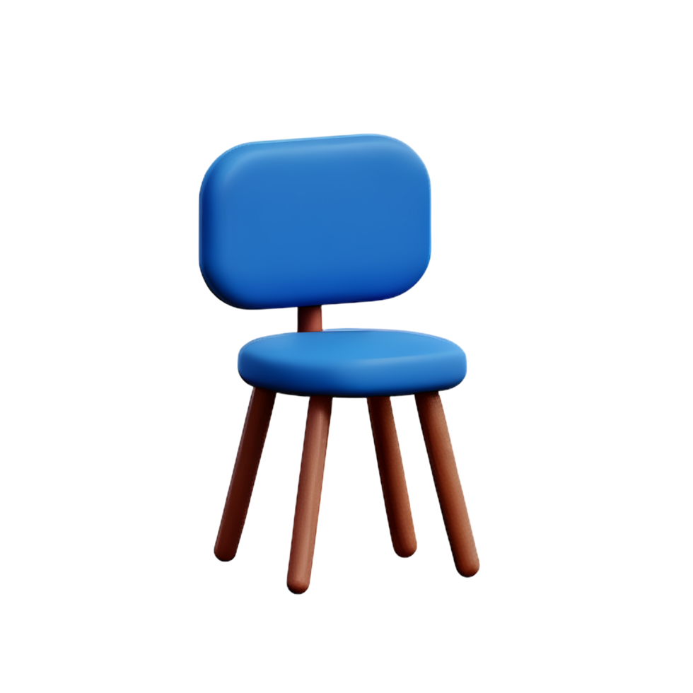 chair 3d rendering icon illustration png