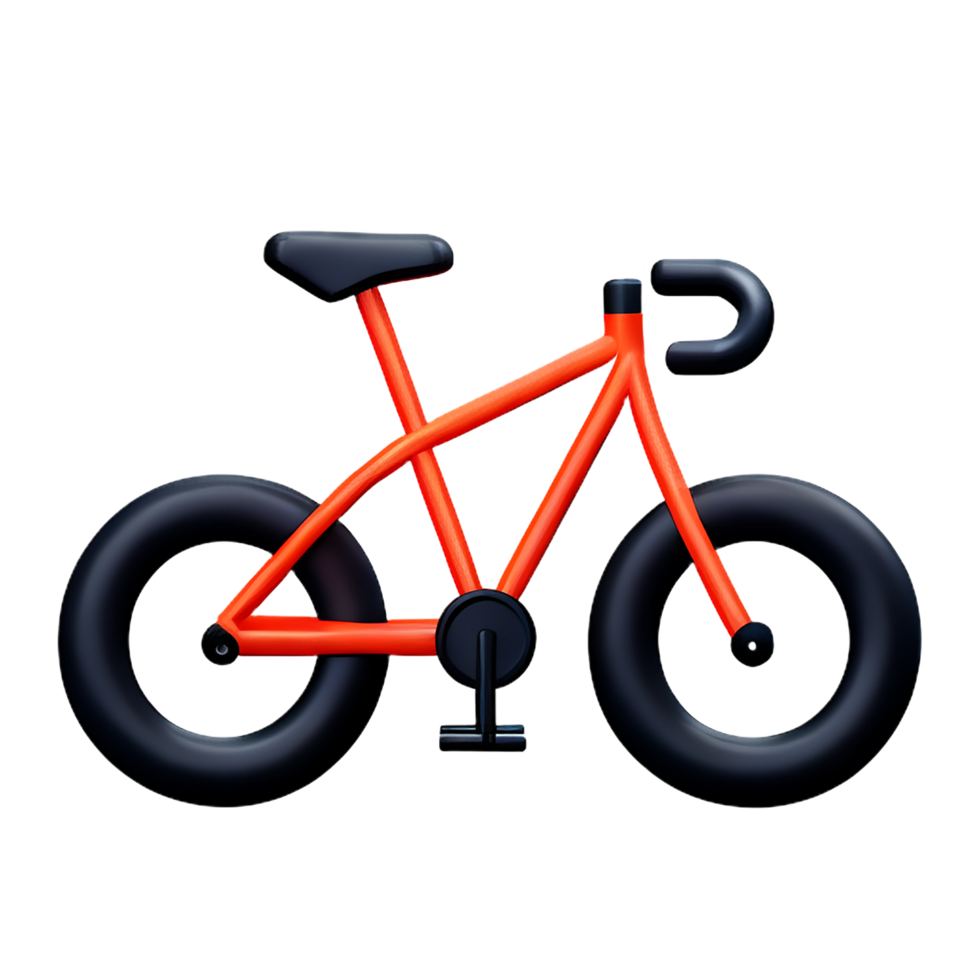 bike 3d rendering icon illustration png