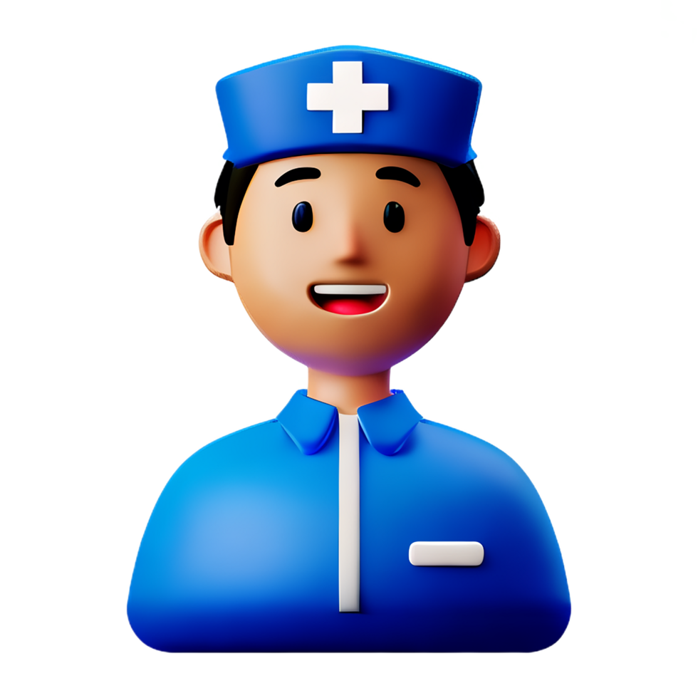 nurse 3d rendering icon illustration png